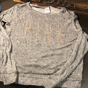 Cozy Gray 'PINK' Pullover thin sweater